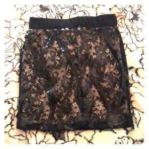 Sequence mini skirt